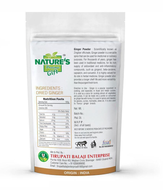 Nature''s Gift - 250 gm Ginger powder (Pack of 1)