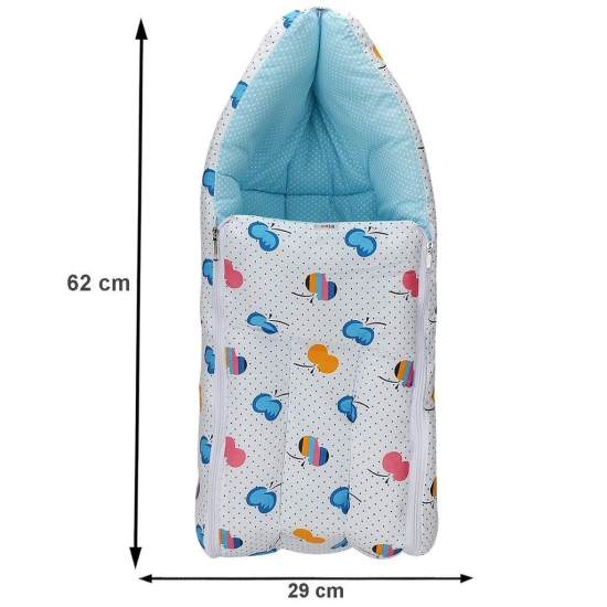 Mommers Unisex Mosquito Net and Baby Sleeping Bag/Baby Carry Nest for Baby Boys Girls (0-3 Months + 3-6 Months) 64 * 41 and 70 * 40 cms