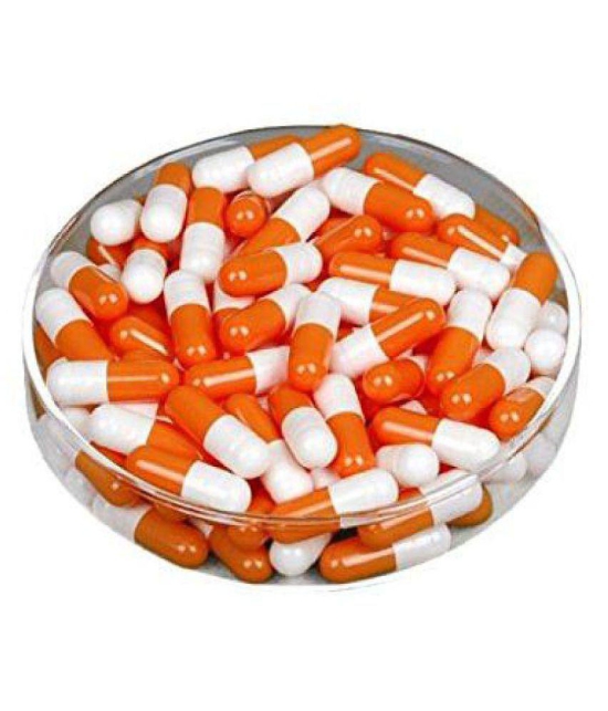 BioMed Empty Gelatin Orange/white Capsule 500 no.s