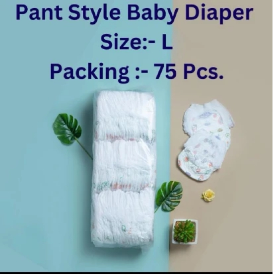 Baby Diaper Premium Quality 75 pcs - L (Large)