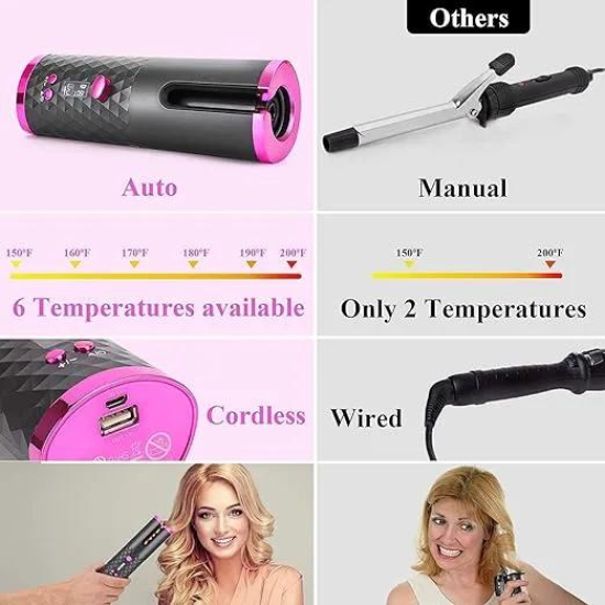 USB HAIR CURLER Hair Curler  (Grey)