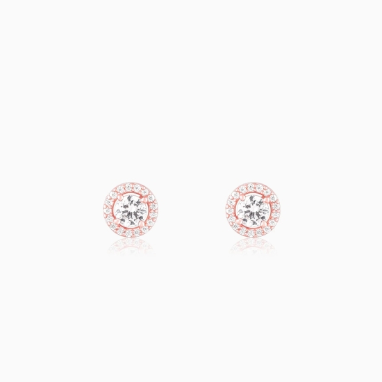 Rose Gold Seeking Solace Stud Earrings