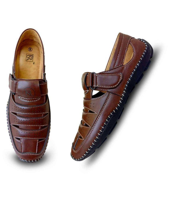 ShoeRise - Brown  Men's Sandals - None