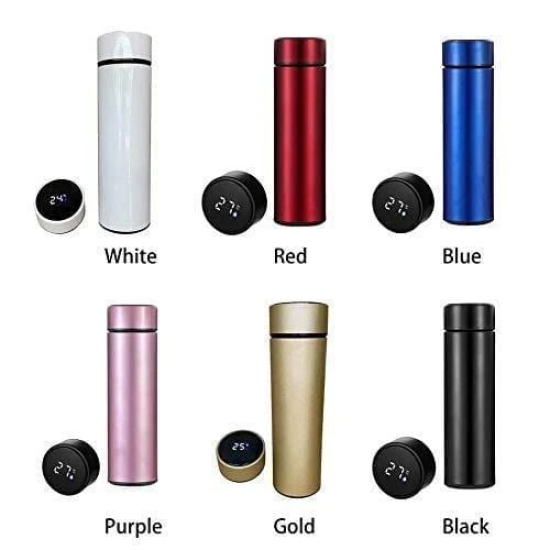 Uttamrobotics Bottles-Smart LED Active Temperature Display Indicator Insulated Stainless Steel Hot & Cold Flask Bottles