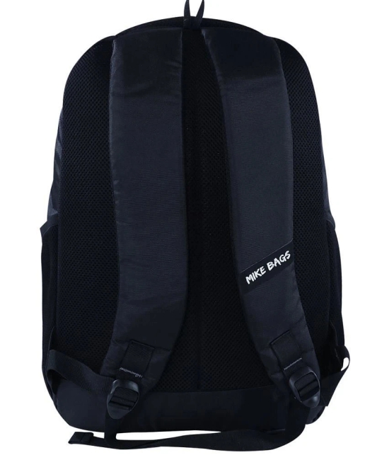 mikebags 37 Ltrs Black Polyester College Bag - Black