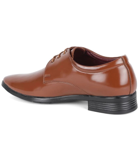 KHADIM - Tan Mens Derby Formal Shoes - None