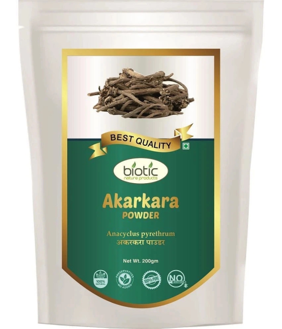 Biotic Akarkara Roots Powder - Pellitory Root Powder 200 gm