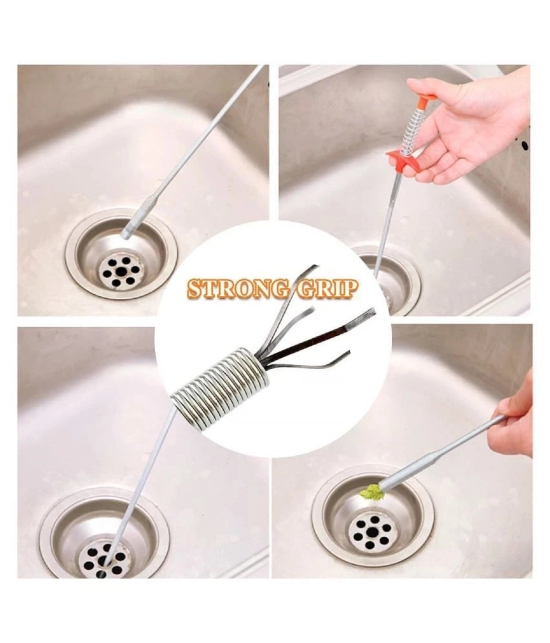 Tapixaa sink drain cleaner Silver Stainless Steel Drain Cleaner