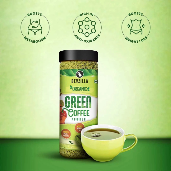 Bevzilla Fatloss Green Coffee Powder - 275GM-Bevzilla Fatloss Green Coffee Powder - 275GM