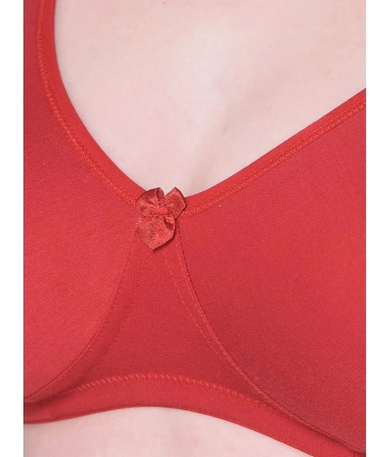 Dollar Missy Red Cotton Non Padded Womens Everyday Bra ( Pack of 1 ) - None