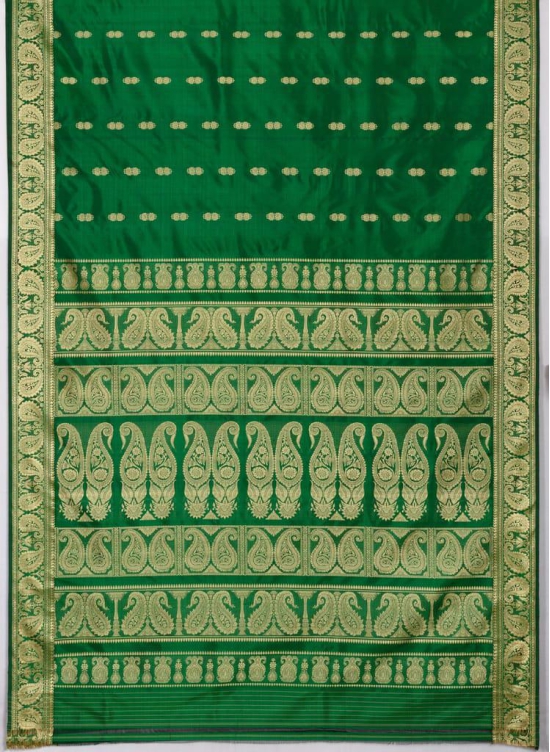 Baluchari Silk Saree Green