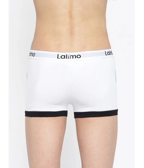 La Intimo White Cotton Mens Trunks ( Pack of 2 ) - None