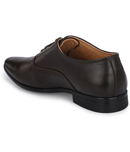 Leeport - Brown Mens Oxford Formal Shoes - None