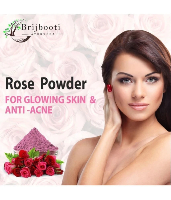 Brijbooti Rose Petals Powder - 100 Gm | For Skin & Face Mask | For Fairness, Tanning & Glowing Skin