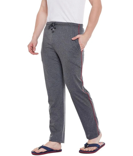 Vimal Jonney Grey Cotton Trackpants Single - None