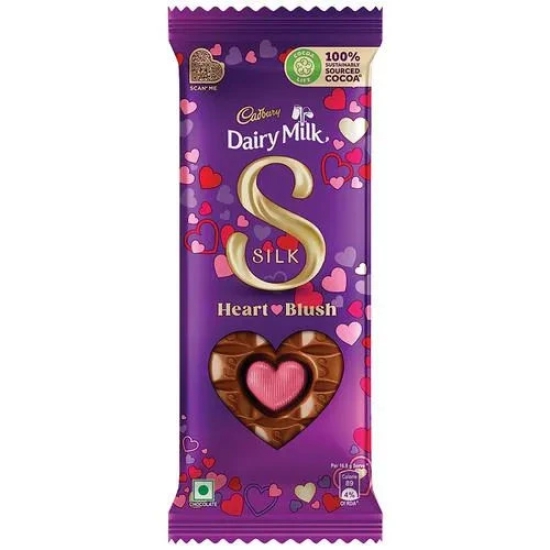 Cadbury Dairy Milk Silk Heart Blush, 150 gm