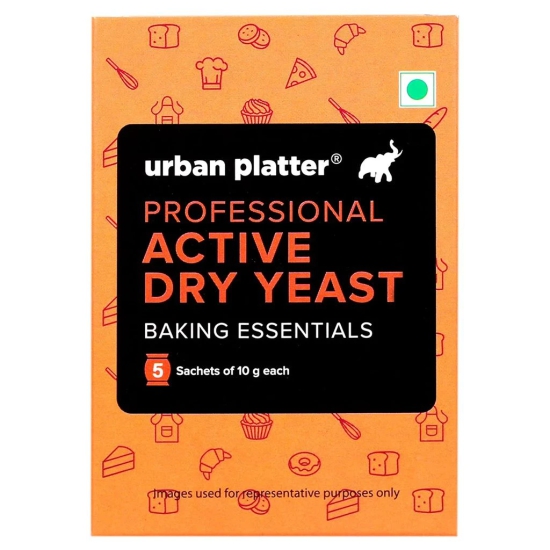 Urban Platter Bakers Active Dry Yeast, 50g (5 Sachets of 10g Each)