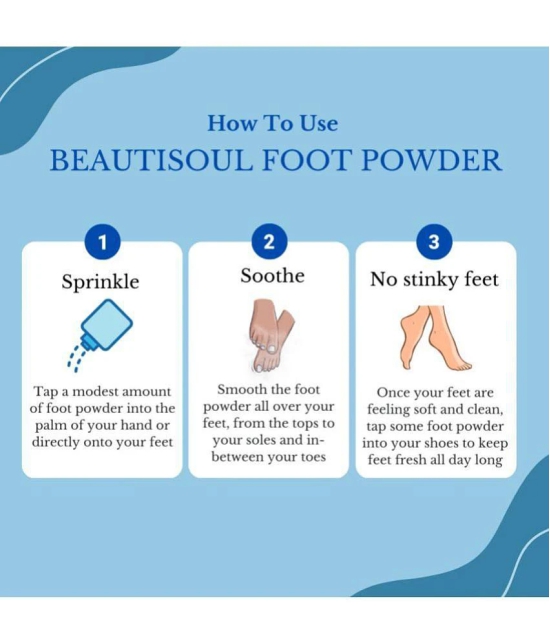 Beautisoul Foot Powder Talc Free Powder for Feet Talc 100 gm