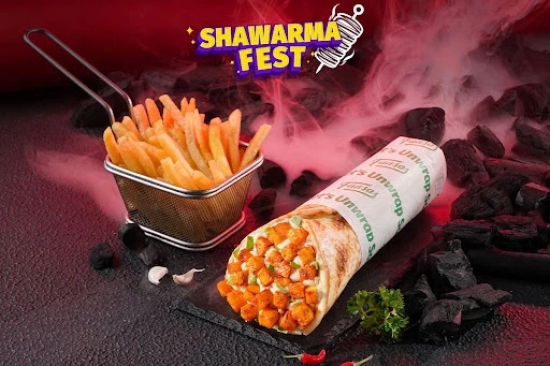 Veg Shawarma And Side Meal