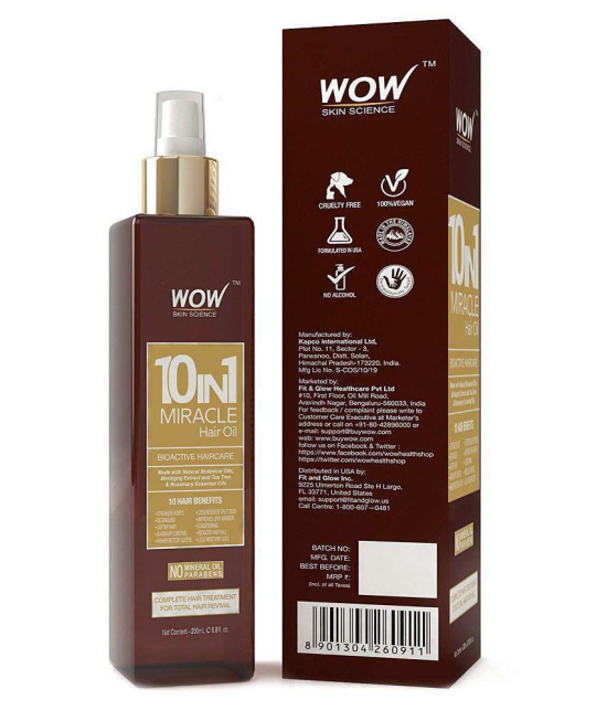 WOW Skin Science 10-in-1 Miracle Hair Oil - 200 ml