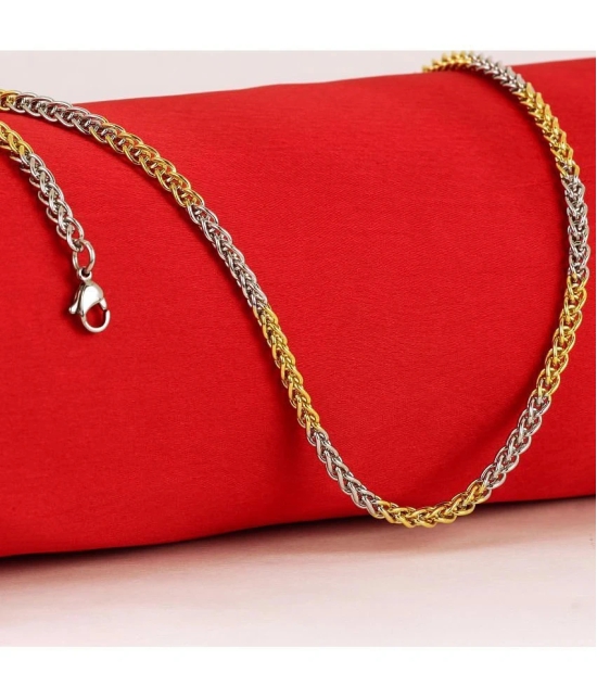 Fashion Frill Stainless Steel Neck Chain for Men /Boy - None