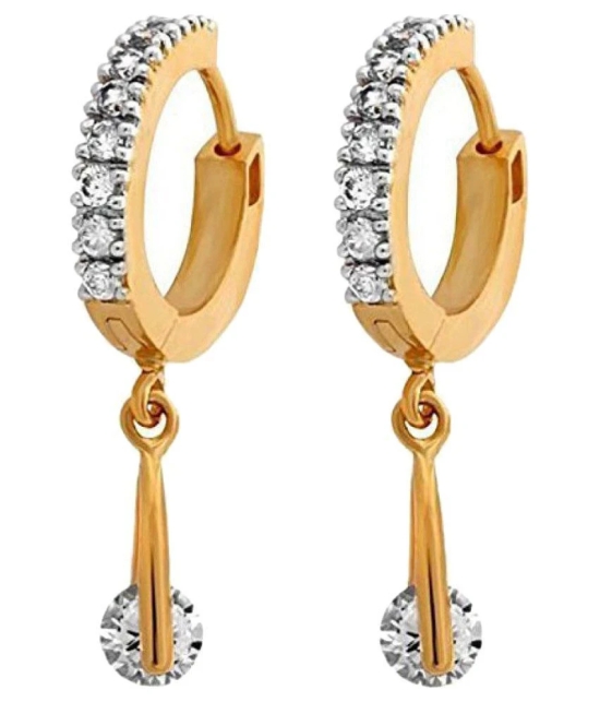 YouBella Golden Alloy Hanging Earrings