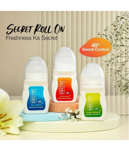 secret temptation Brightening Roll-on 50ml & Breeze Body Spary 120ml, Combo Pack of 2 for Women (2 Items in the set)