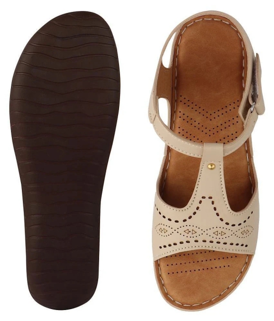 Do Bhai - Cream Womens Flats - None