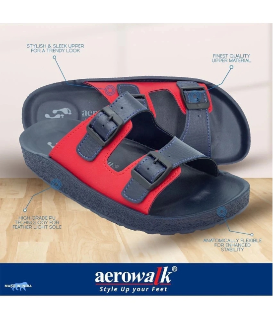 Aerowalk Multicolor Mens Slide Flip Flop - None