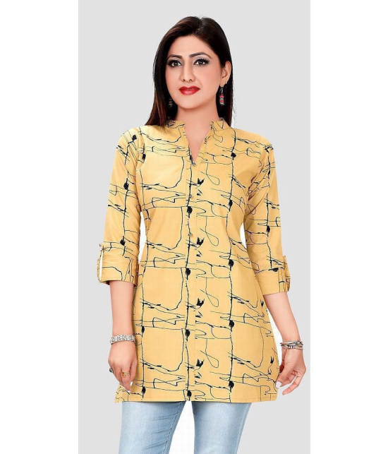 Meher Impex - Mustard Rayon Women''s Straight Kurti ( Pack of 1 ) - None