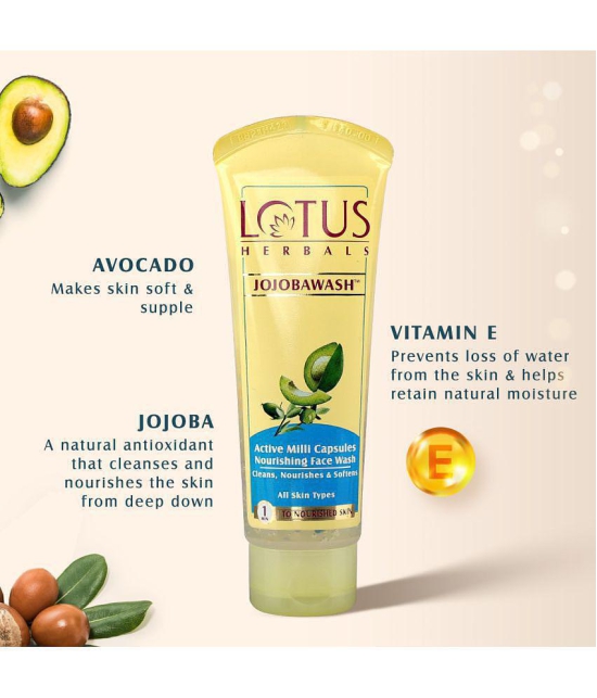 Lotus Herbals Jojaba Face Wash, For All Skin Types, 150ml (Pack of 2)