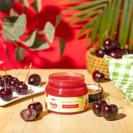 Drivin' Me Cherry Gel Body Scrub by Plum BodyLovin'