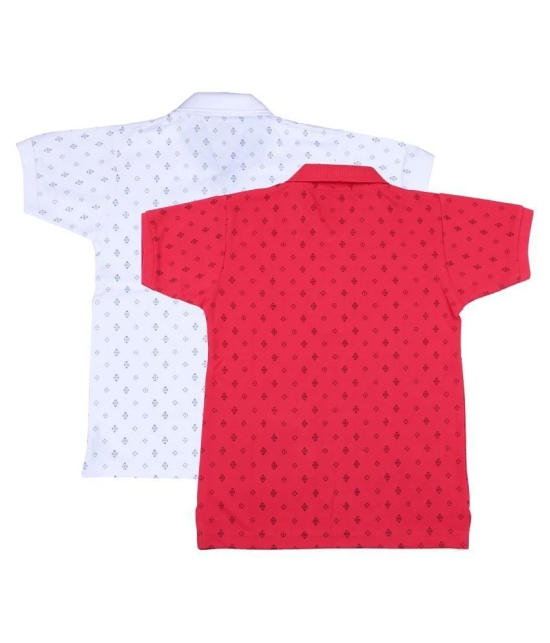 Neuvin Printed Cotton Polo T Shirts for Boys (Pack of 2) - None