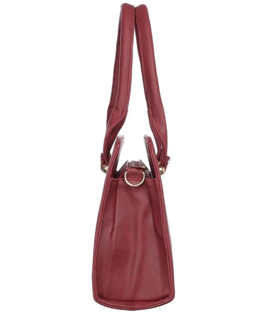 Naples - Maroon PU Shoulder Bag - Maroon