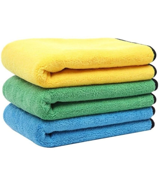 Auto Hub Multicolor 800 GSM Drying Towel For Automobile ( Pack of 3 )