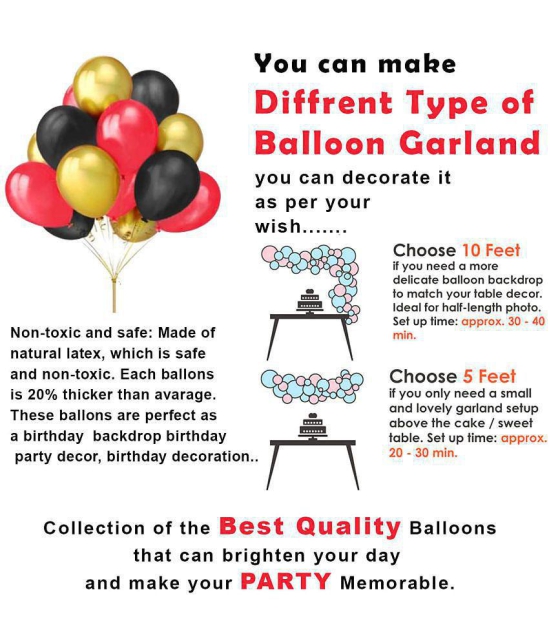 Party Propz Happy Birthday Decoration Set - For Husband Wife Girlfriend - 71Pcs Packets - Birthday Banner, Heart Foil Ballons, Metallic Balloon, Led String Lights - Birthday Decorations Item