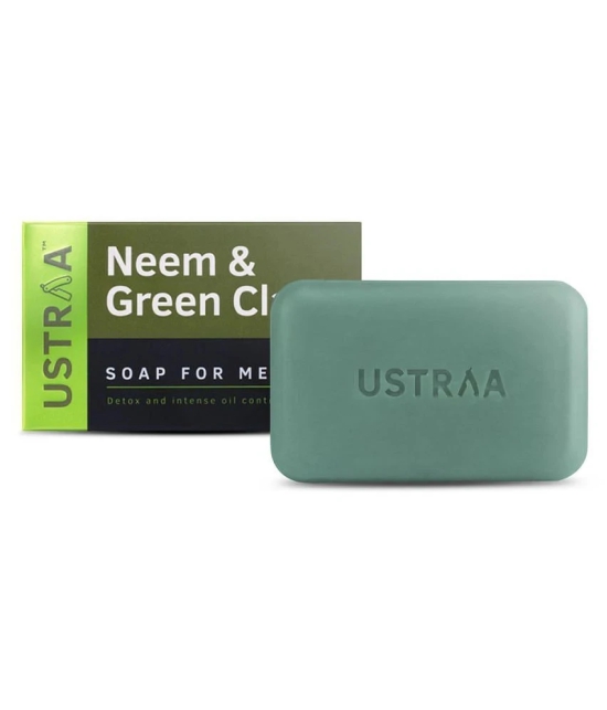 Ustraa Neem & Green Clay Soap, 100gm (Pack of 8)