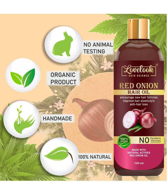 Lovelook Onion Oil for Hair Growth & & Hair Fall Control 100 mL