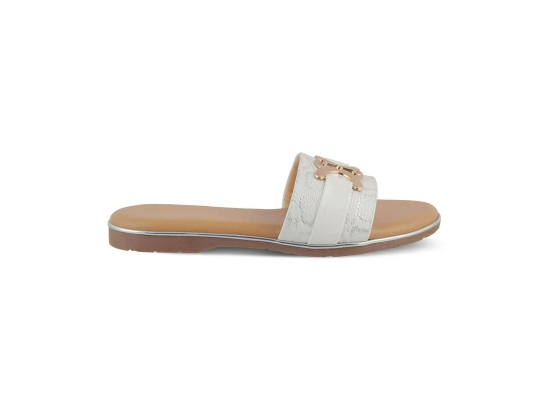 Tresmode Joy White Womens Casual Flats- 40