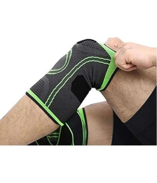 Knee Cap Support with adjustable straps for Pain Relief Knee Support for Injury Recovery, Meniscus Running, Sports, Workout, Pack of 1 - Green