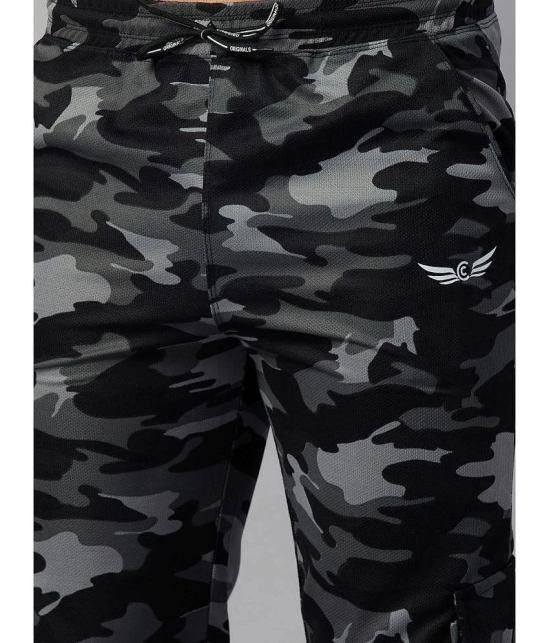 Chrome & Coral Regular Flat Men's Cargos - Black ( Pack of 1 ) - None