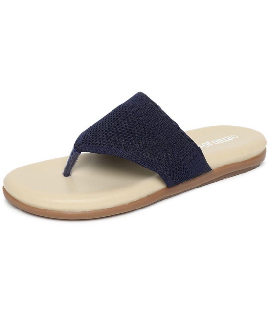 ORTHO JOY - Navy Blue Women's Flats - None