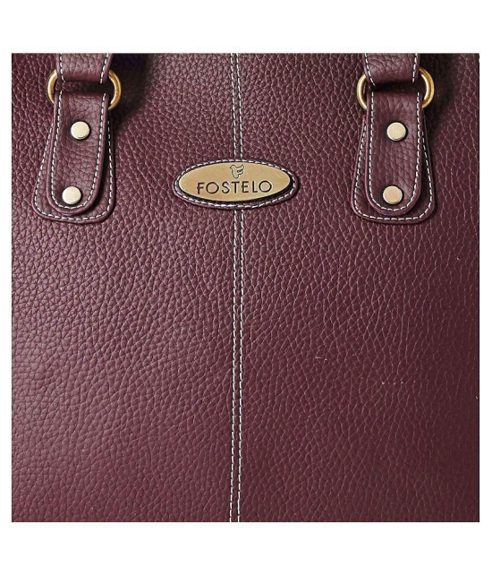 Fostelo - Maroon  PU Shoulder Bag - Maroon