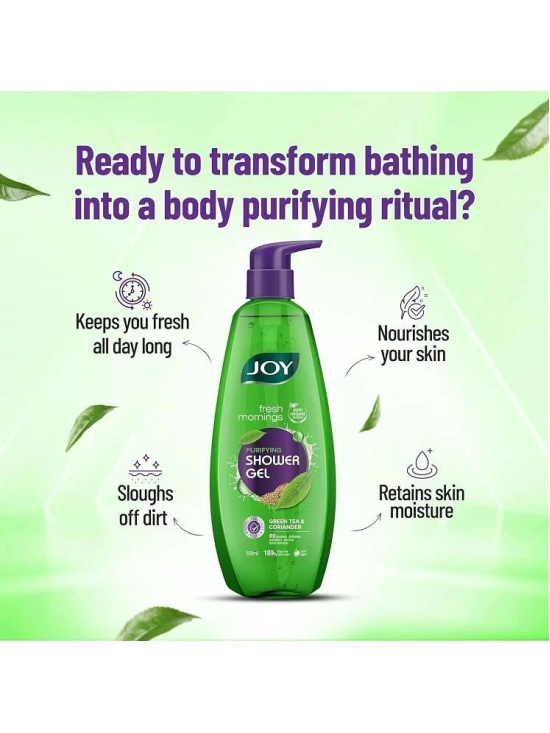 Joy Fresh Mornings Purifying Shower Gel ( Body Wash ), (500ml x 2), Buy 1 & Get 1 FREE