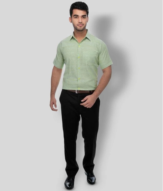 DESHBANDHU DBK - Green Cotton Regular Fit Mens Formal Shirt (Pack of 1) - None