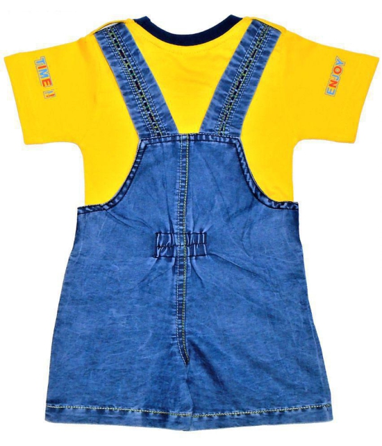 Wise Guys Dungaree Set For Baby Boys & Baby Girls - None