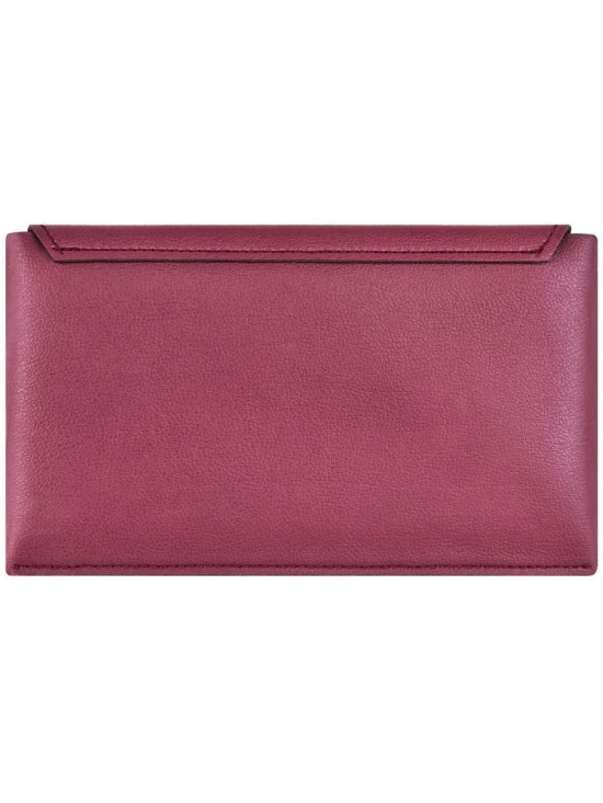 Walrus Maroon Faux Leather Purse - Maroon