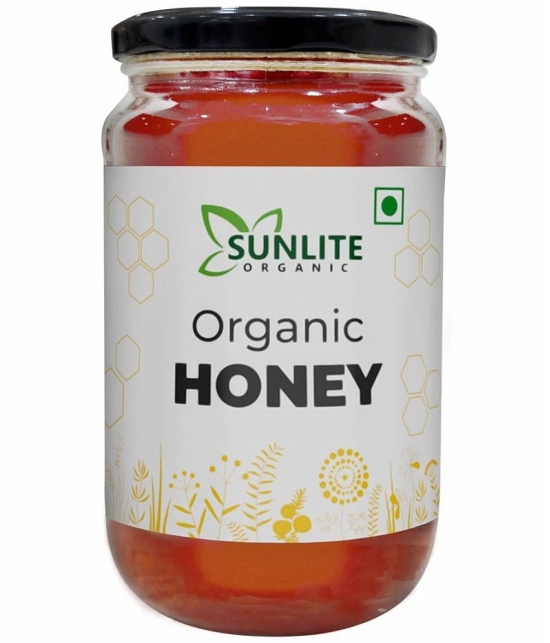 Sunlite Organic 100% Pure Organic Wildflower Honey Raw Unprocessed 500 g