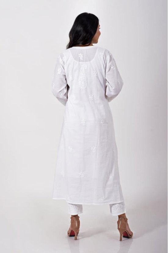 Ladies New Fashion Cotton Hand Chikankari Kurti