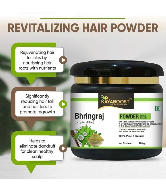 KAYABOOST Natural Bhringraj Powder for Hair Growth (400 g)